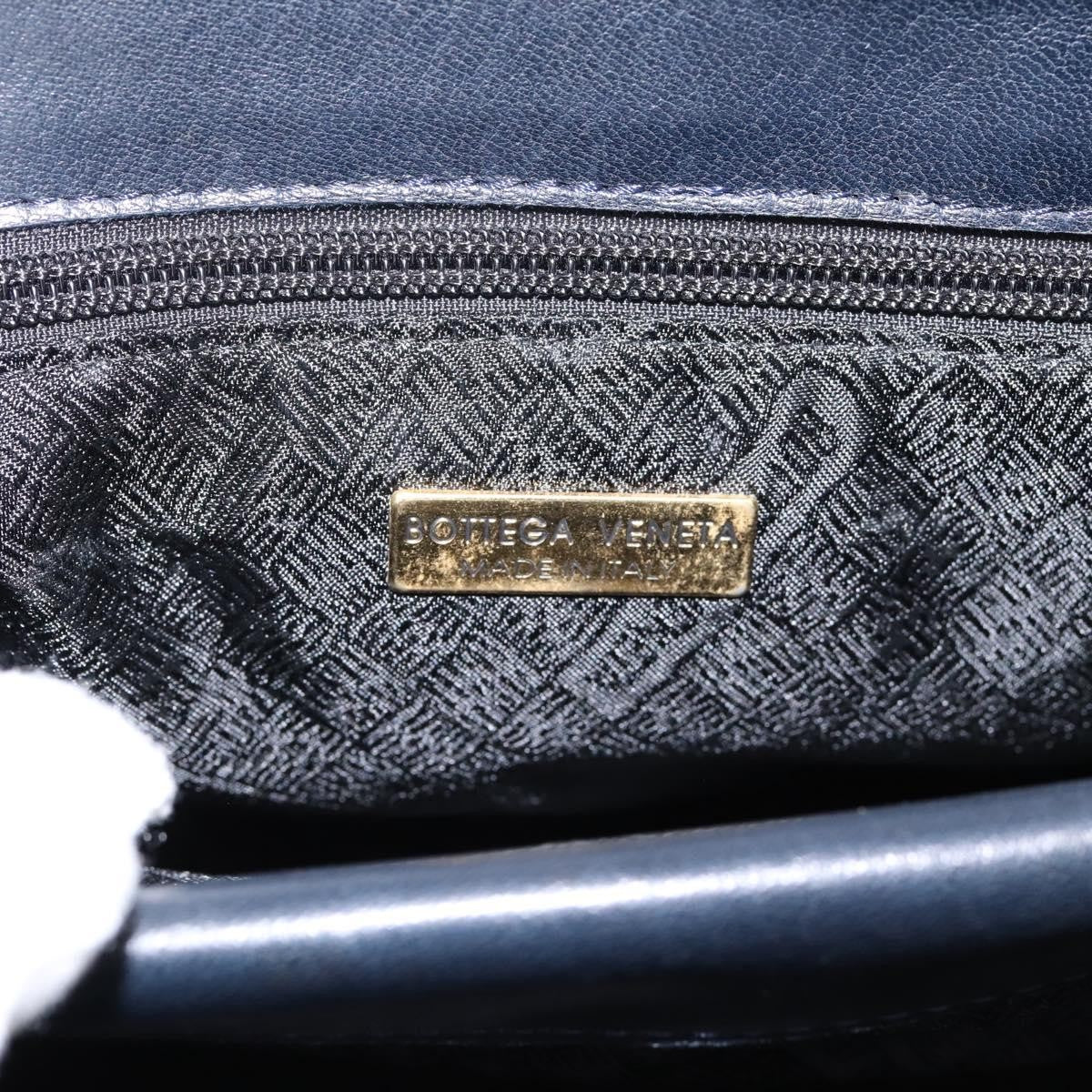 Bottega Veneta Shoulder Leather Black Leather Shoulder Bag Bag (Pre-Owned)