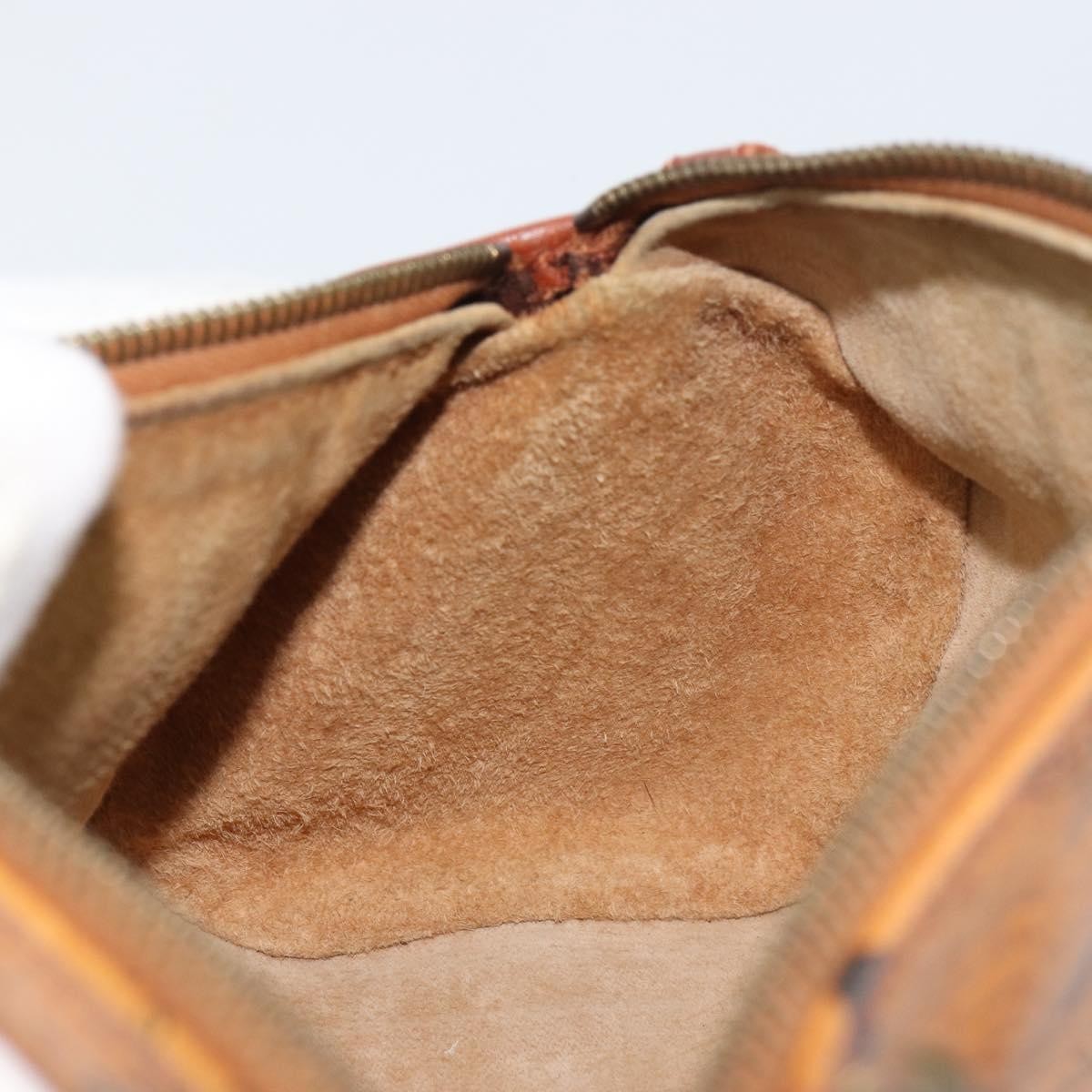 MCM Visetos Canvas And Leather Brown Canvas Shoulder Bag Bag (Pre-Owned)