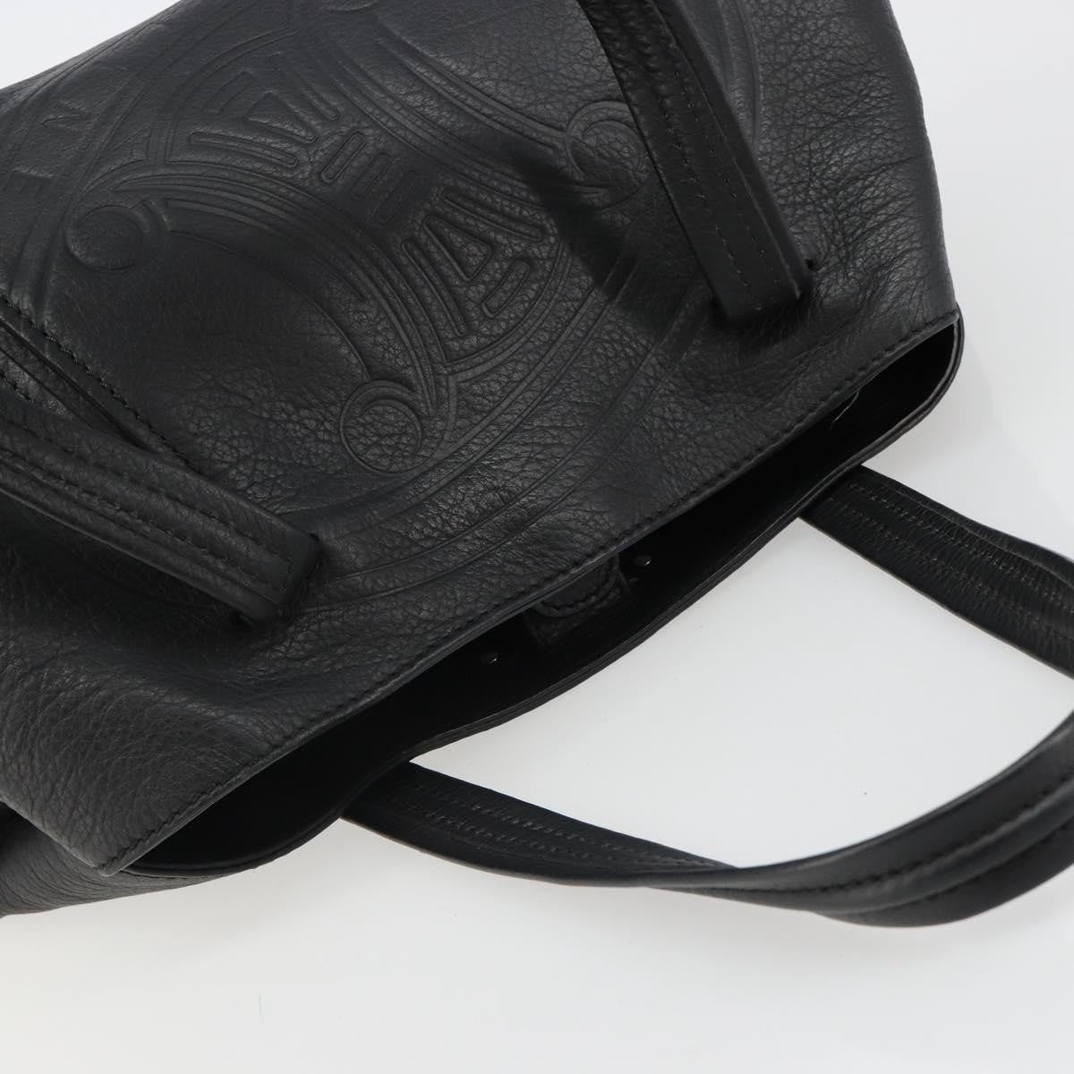 Celine Shoulder Leather Black Leather Shoulder Bag Bag (Pre-Owned)