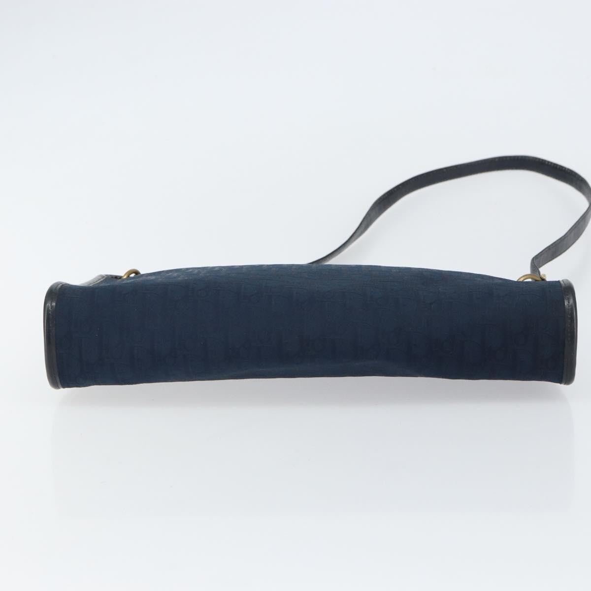 Christian Dior Vintage Cd Trotter Canvas Navy Canvas Shoulder Bag Bag (Pre-Owned)