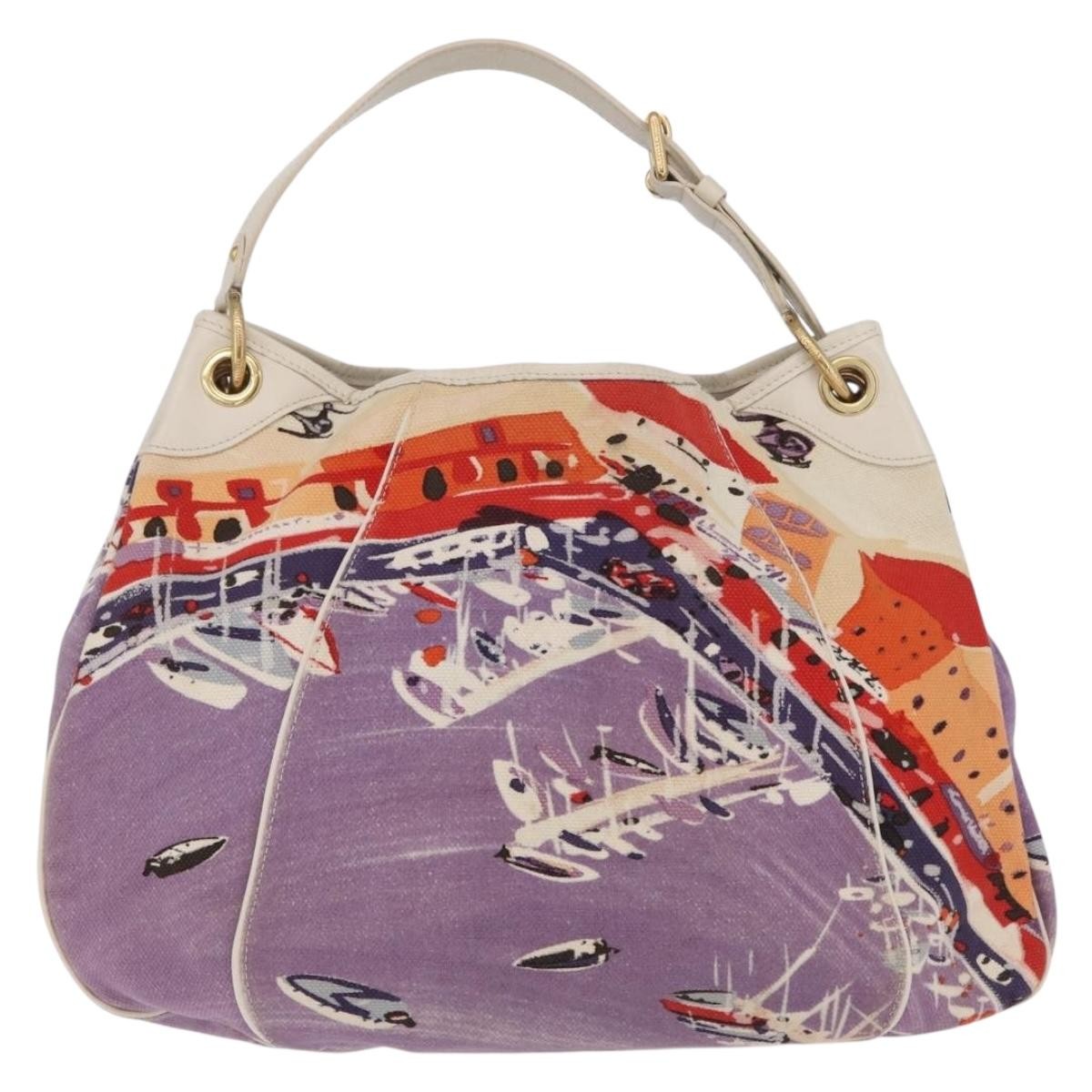 Louis Vuitton Galliera Riviera Cruise Canvas Purple Canvas Handbag (Pre-Owned)