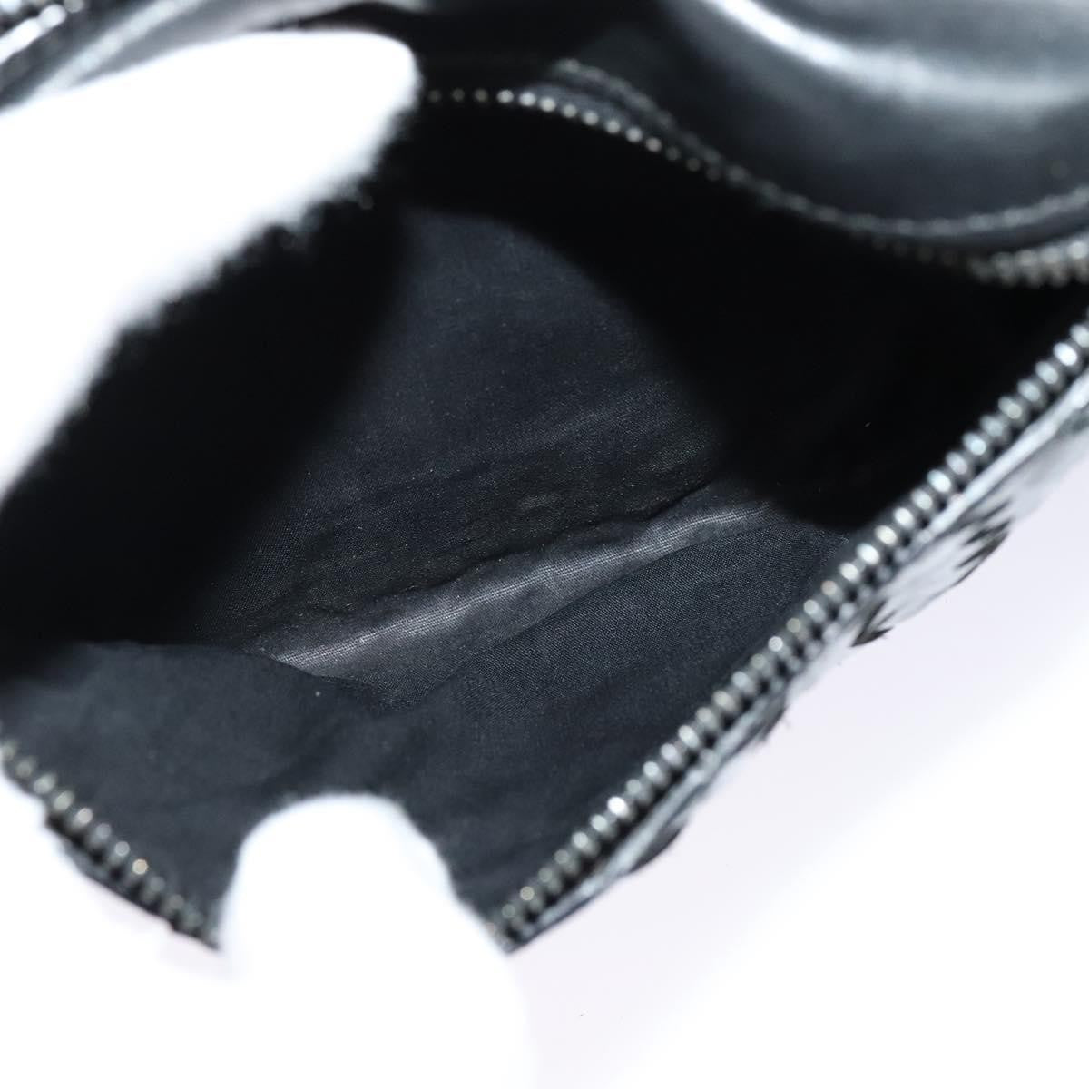 Bottega Veneta Utility Waist Leather With Intrecciato Black Leather Shoulder Bag Bag (Pre-Owned)