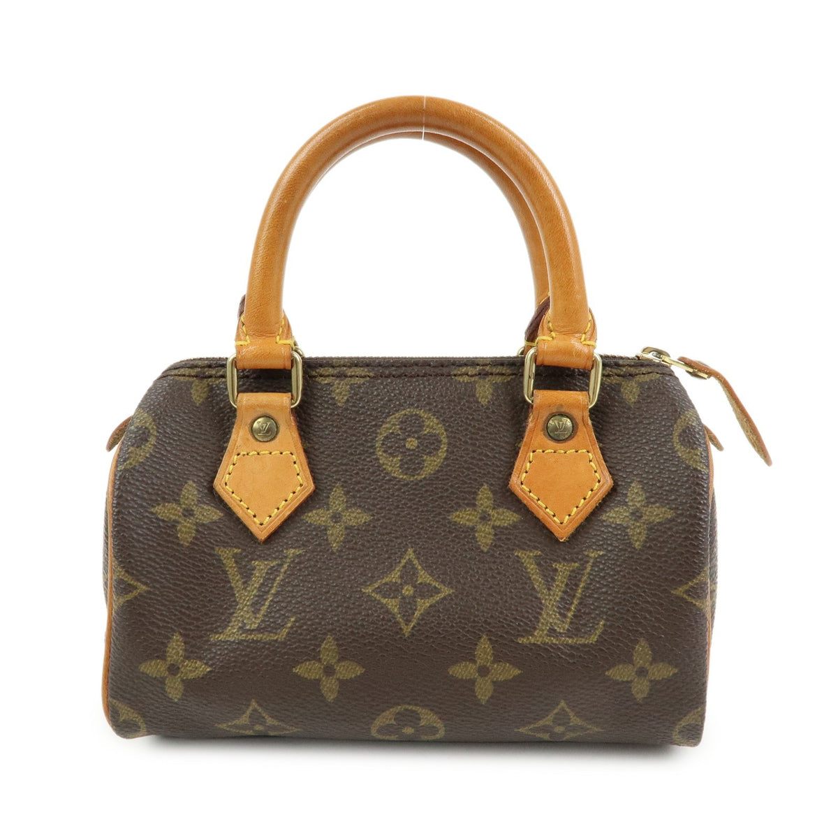 Louis Vuitton Speedy Mini Hl Monogram Canvas Brown Canvas Handbag (Pre-Owned)