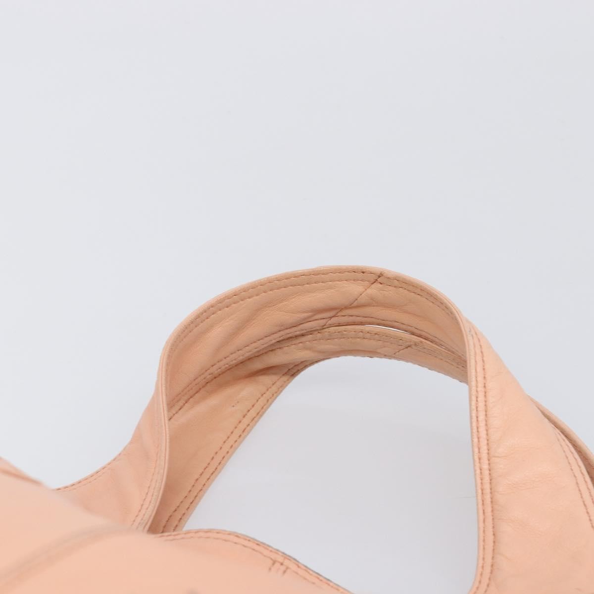 Bottega Veneta Regent Leather With Intrecciato Detail Pink Leather Tote Bag Bag (Pre-Owned)