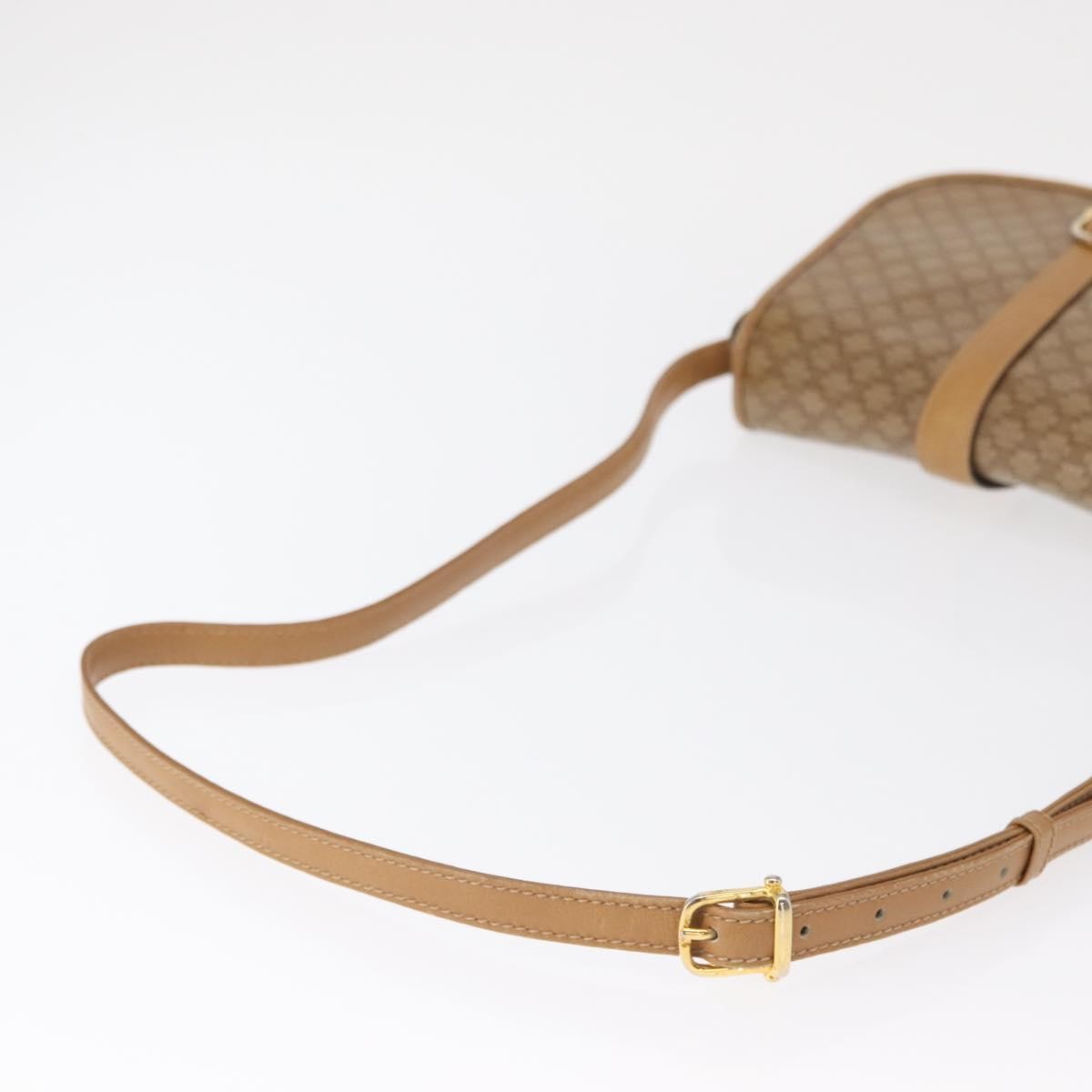 Celine Vintage Macadam Canvas Beige Canvas Shoulder Bag Bag (Pre-Owned)