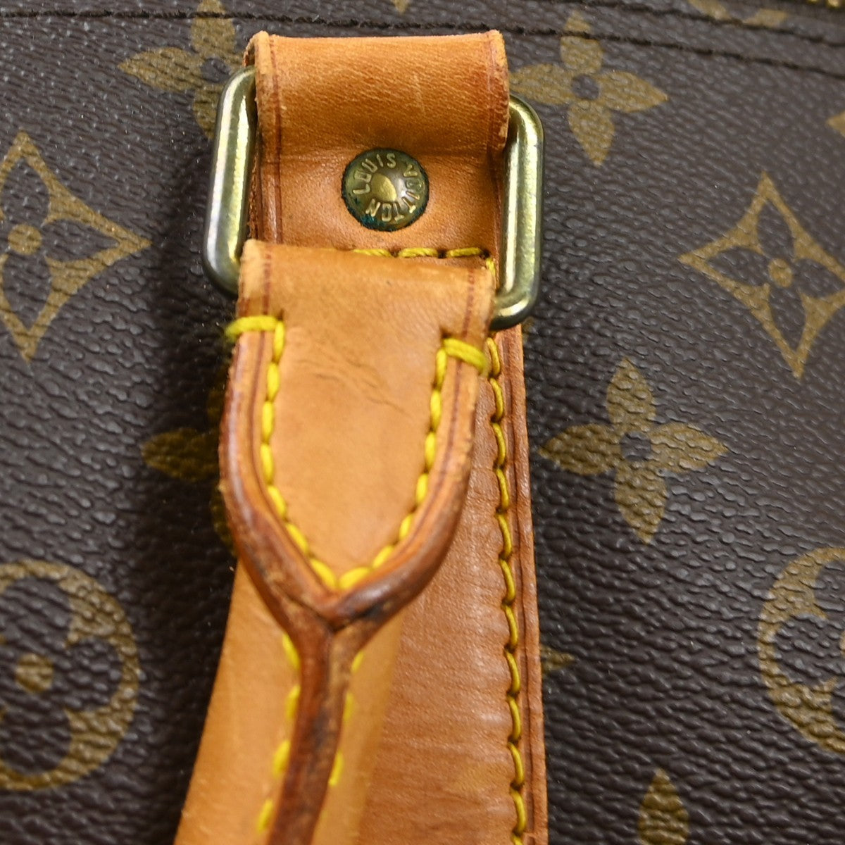 Louis Vuitton Keepall Bandouliere Monogram Canvas Brown Canvas Travel Bag Bag (Pre-Owned)