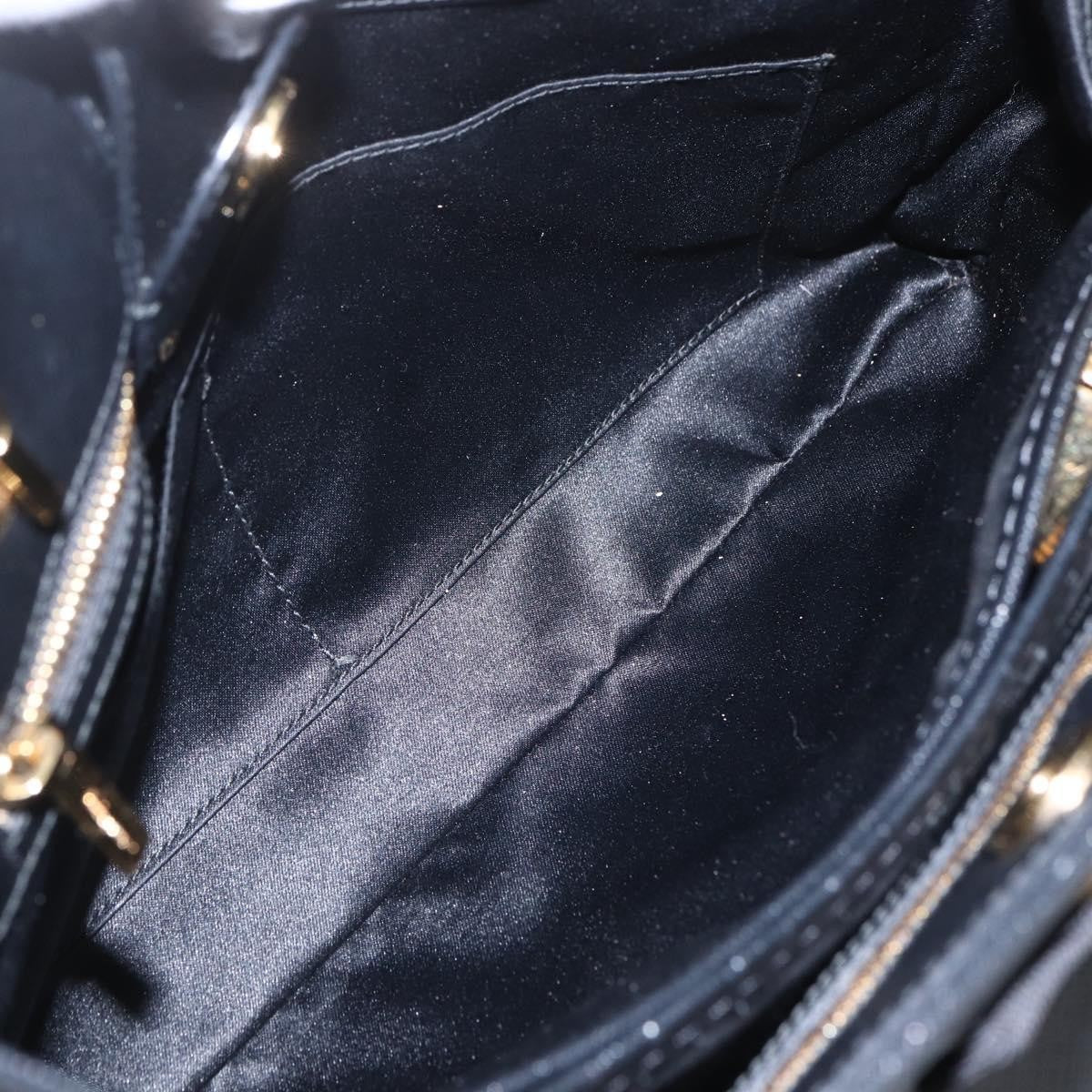 Salvatore Ferragamo Vala Chain Leather Black Leather Shoulder Bag Bag (Pre-Owned)