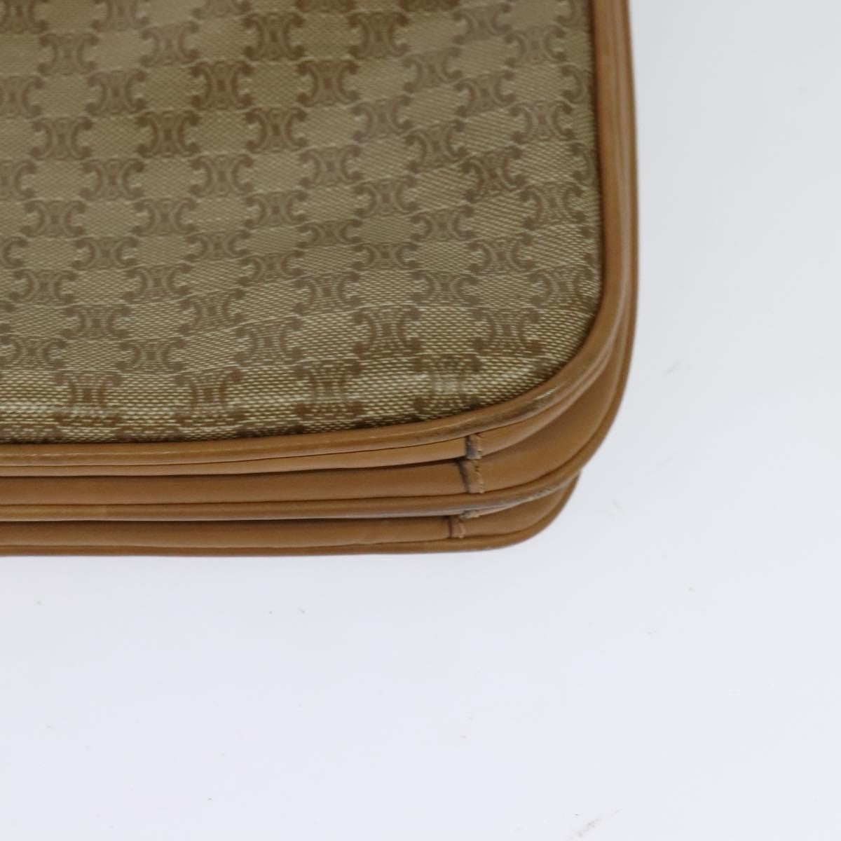 Celine Vintage Macadam Canvas Beige Canvas Backpack Bag (Pre-Owned)