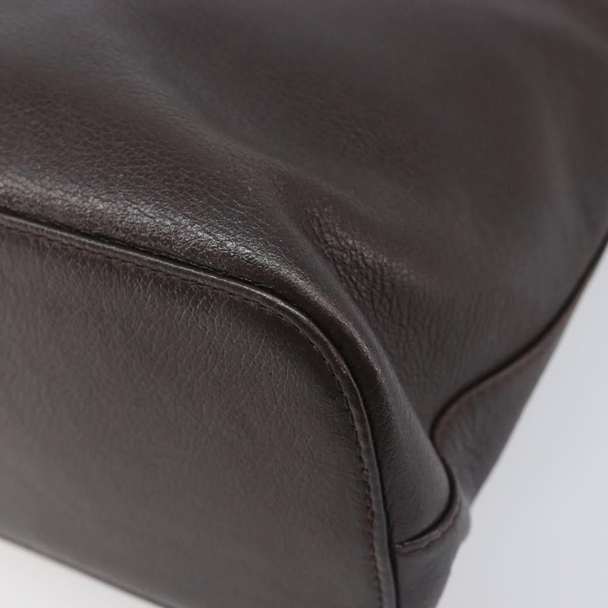 Burberry Shoulder Bag Leather Brown Leather Shoulder Bag Bag (Pre-Owned)
