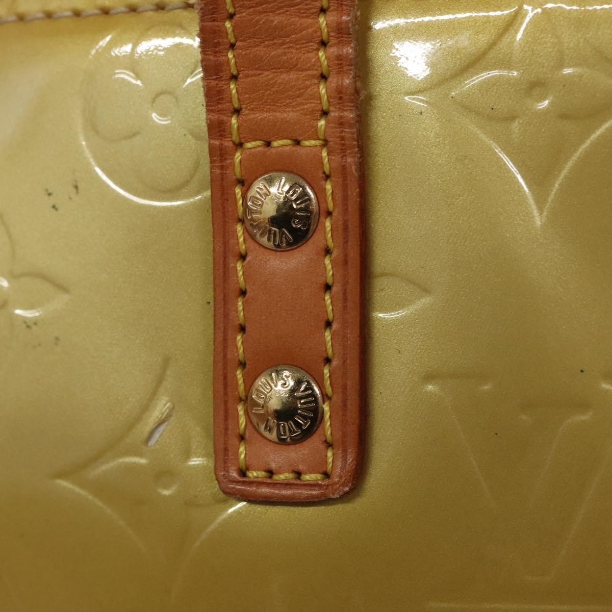 Louis Vuitton Reade Monogram Vernis Beige Patent_Leather Handbag (Pre-Owned)