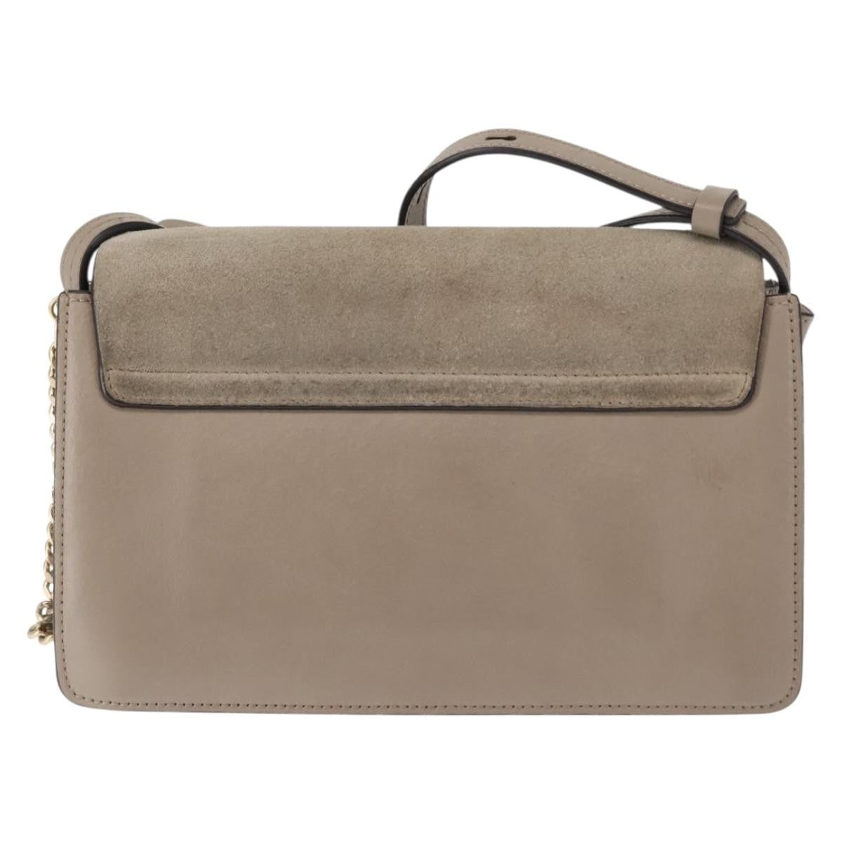 Chloe Faye Leather And Suede Beige Suede Bag (Pre-Owned)