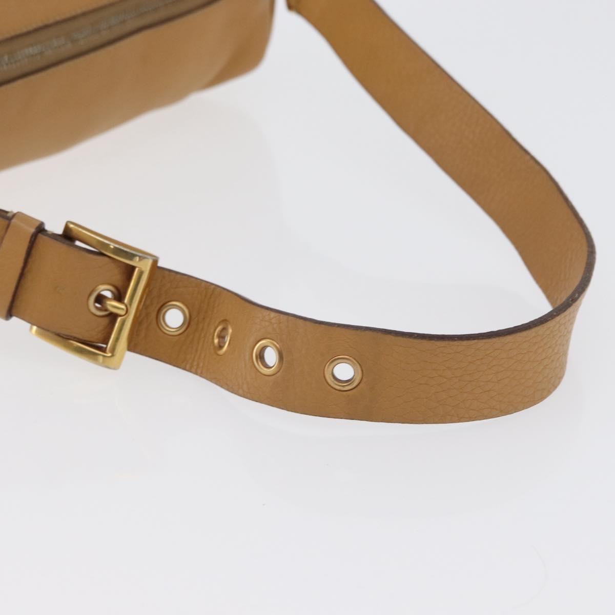 Prada Vintage Leather Brown Leather Shoulder Bag Bag (Pre-Owned)
