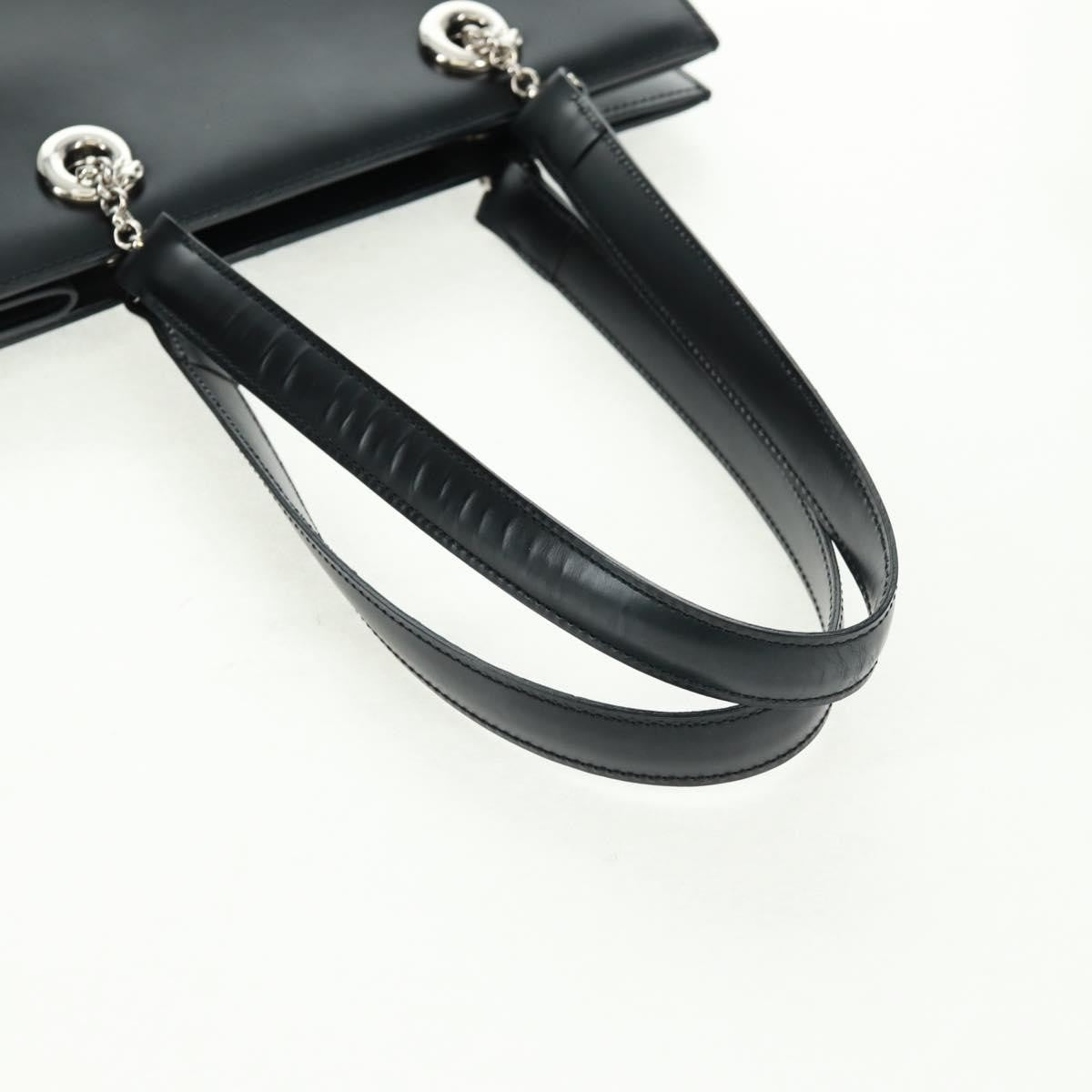 Cartier Panthère Leather Black Leather Handbag (Pre-Owned)