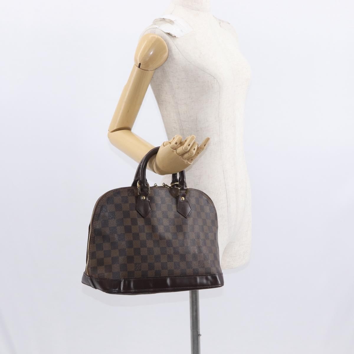 Louis Vuitton Alma Damier Brown Canvas Handbag (Pre-Owned)