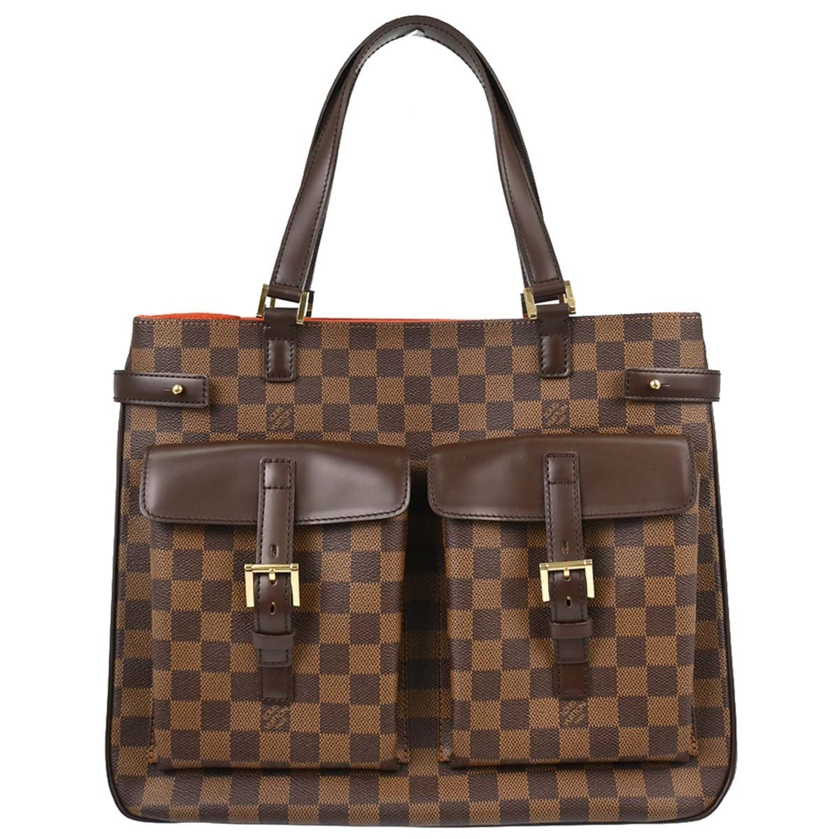 Louis Vuitton Uzes Damier Ebene Brown Canvas Tote Bag Bag (Pre-Owned)