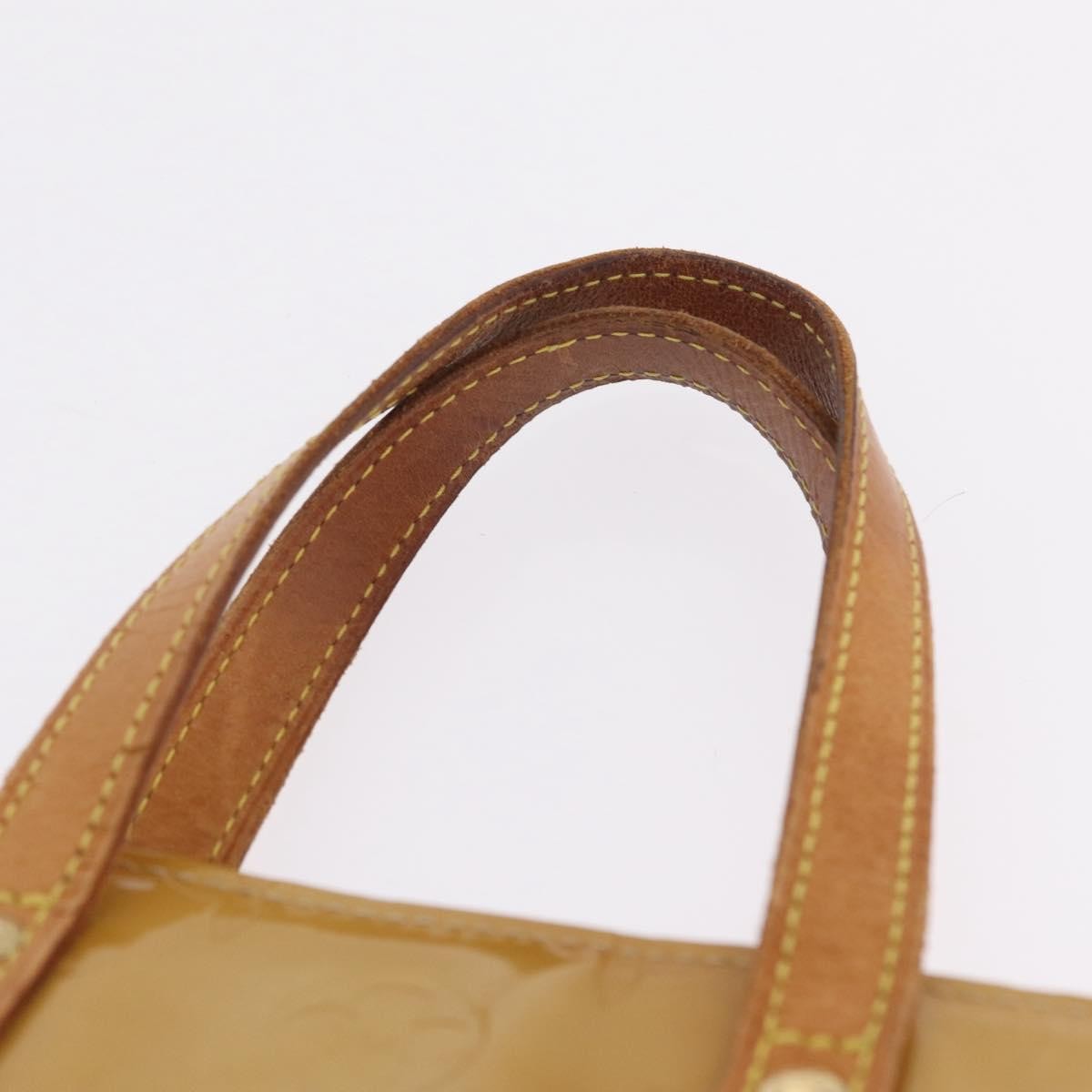 Louis Vuitton Reade Monogram Vernis Beige Patent_Leather Handbag (Pre-Owned)