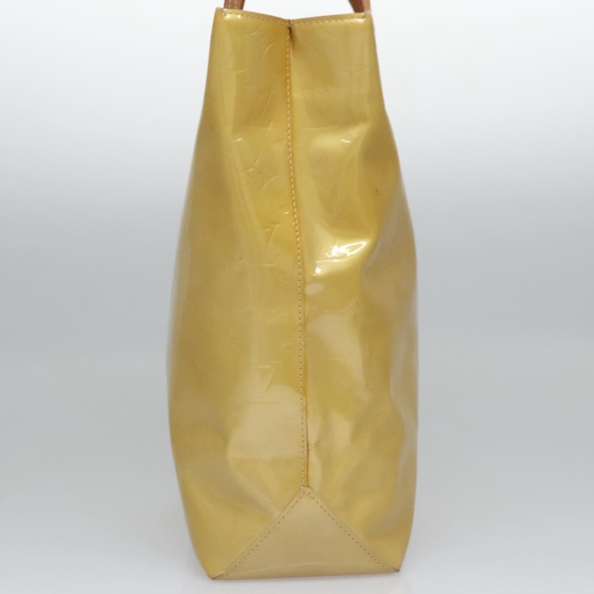 Louis Vuitton Reade Monogram Vernis Beige Patent_Leather Handbag (Pre-Owned)