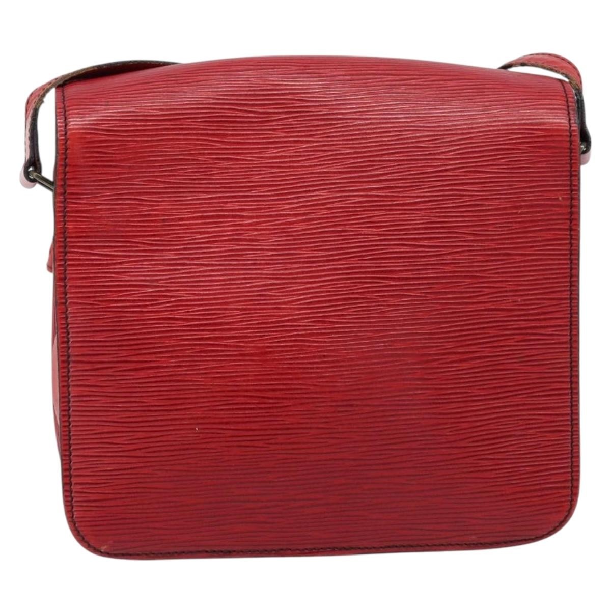Louis Vuitton Cartouchiere Epi Leather Red Leather Shoulder Bag Bag (Pre-Owned)