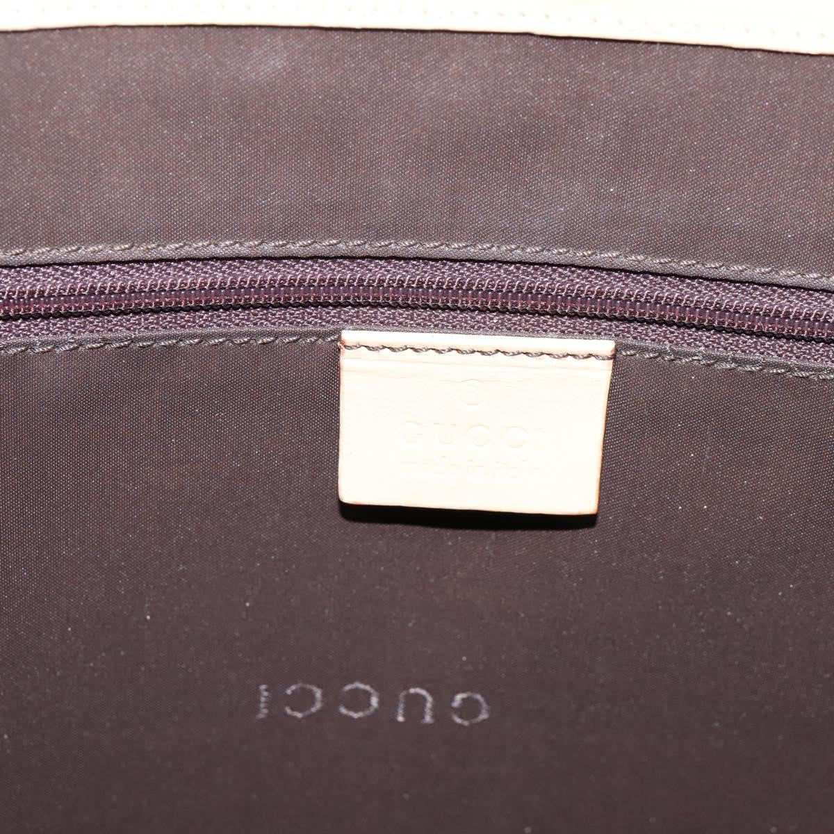 Gucci Jackie Leather Beige Leather Tote Bag Bag (Pre-Owned)