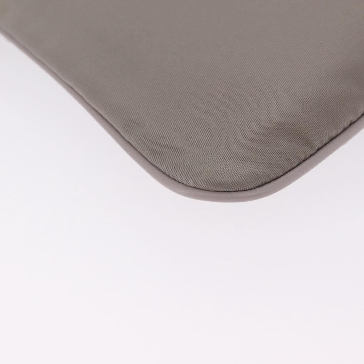 Salvatore Ferragamo Vala Clutch Nylon Gray Nylon Clutche & Pouche Bag (Pre-Owned)