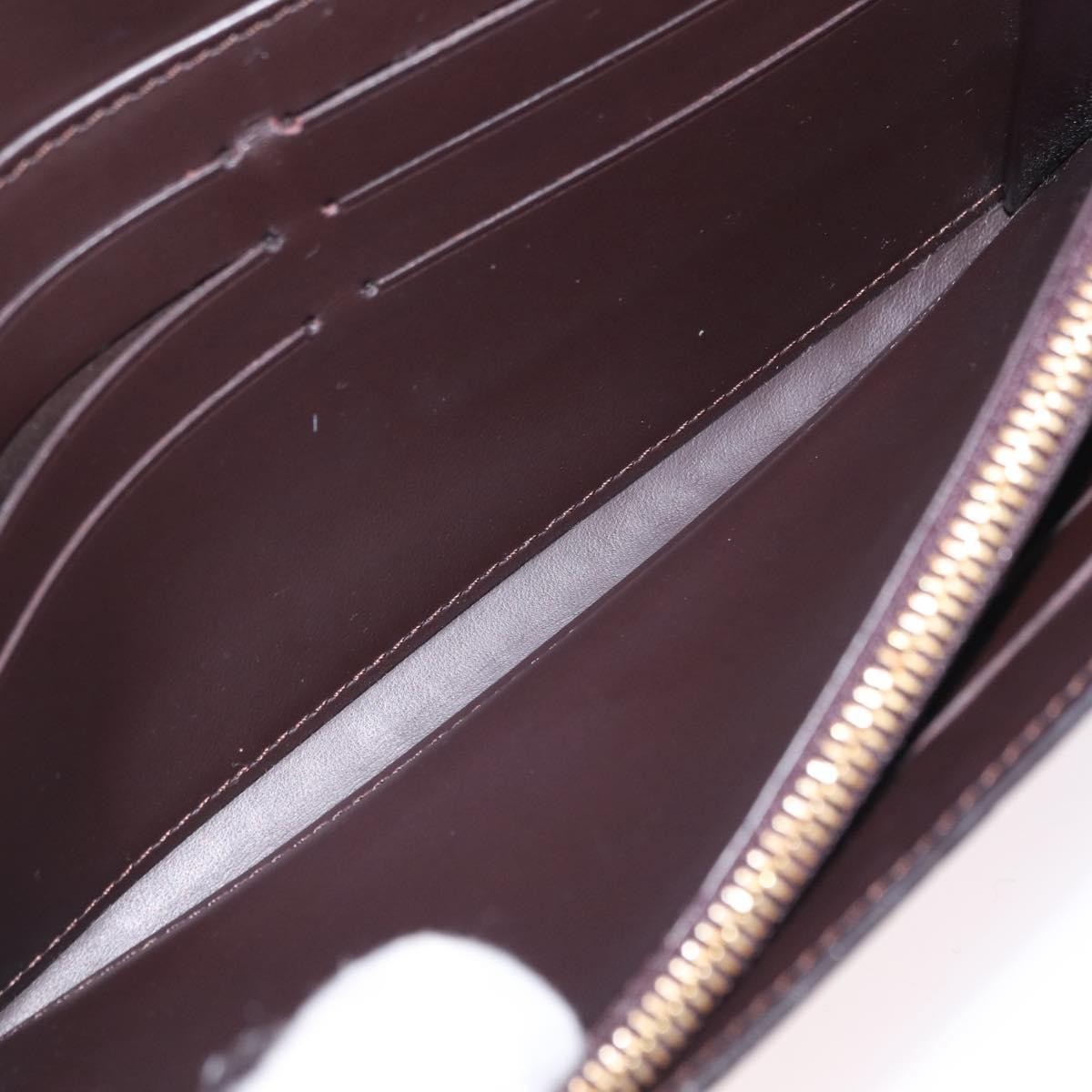 Louis Vuitton Sarah Wallet Nm Monogram Vernis Burgundy Patent_Leather Wallets Accessory (Pre-Owned)