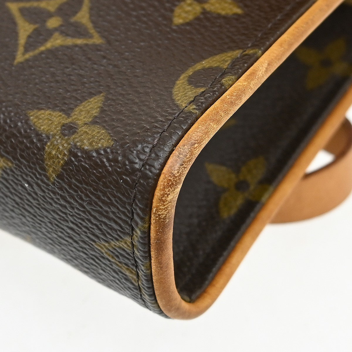 Louis Vuitton Florentine Waist Monogram Canvas Brown Canvas Clutche & Pouche Bag (Pre-Owned)