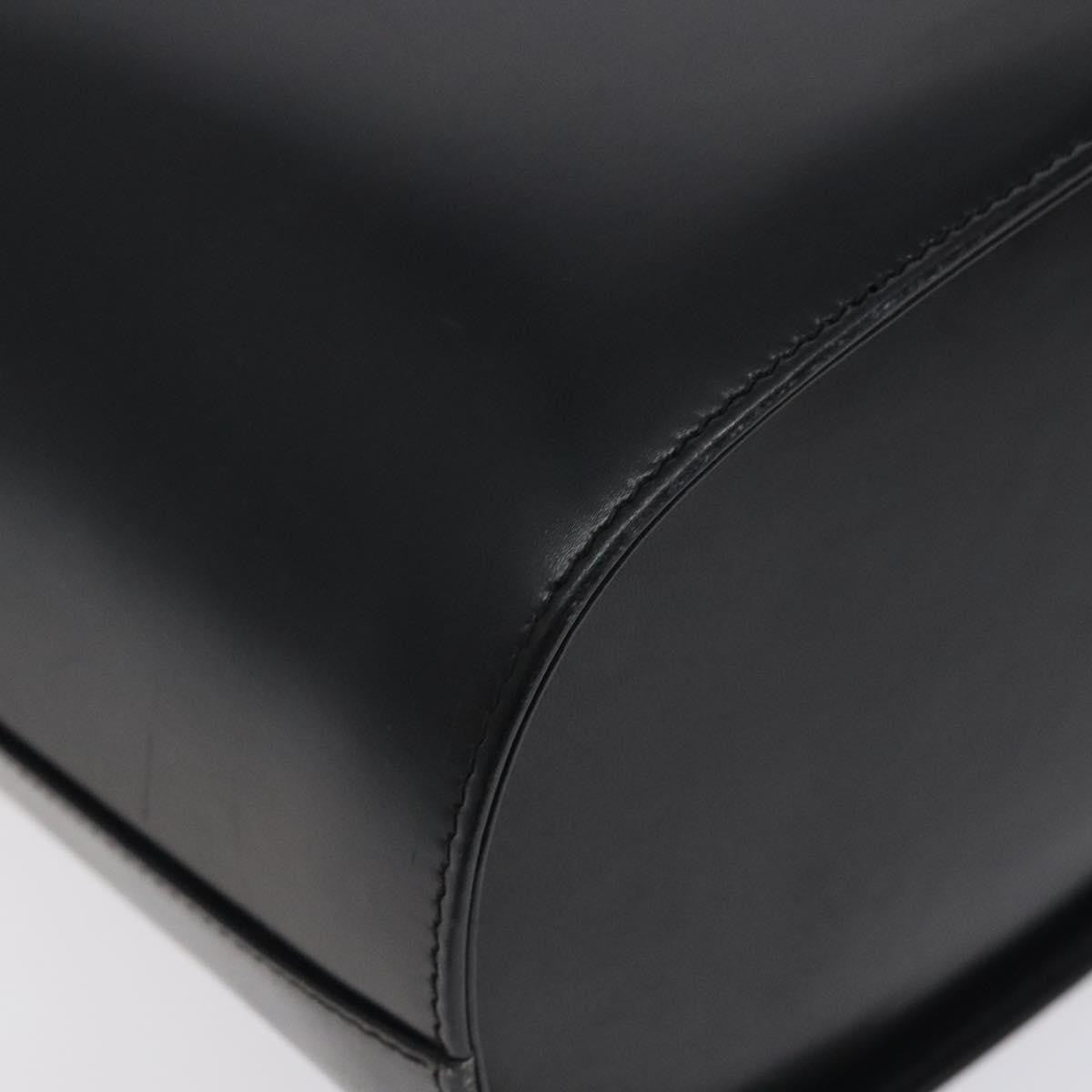 Salvatore Ferragamo Vintage Leather Black Leather Tote Bag Bag (Pre-Owned)