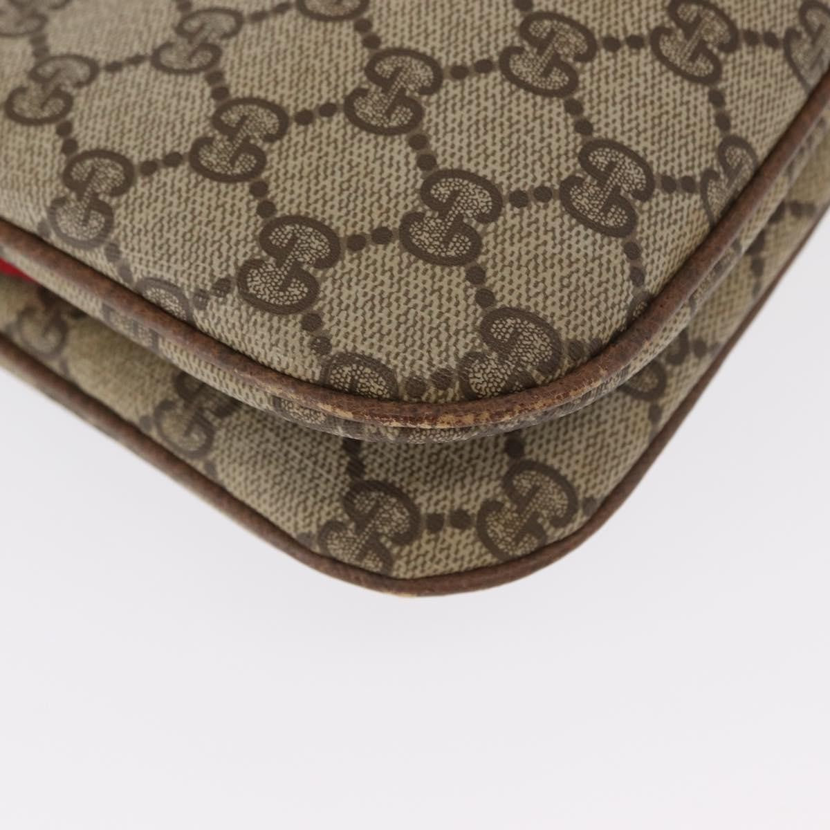 Gucci Vintage Gg Coated Canvas Beige Pvc Shoulder Bag Bag (Pre-Owned)
