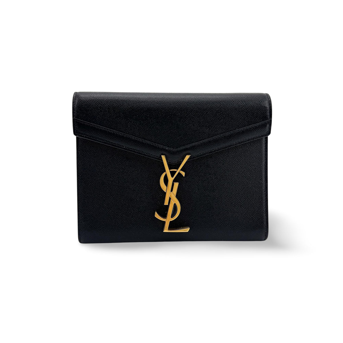 Saint Laurent Cassandra Chain Leather Black Leather Shoulder Bag Bag (Pre-Owned)