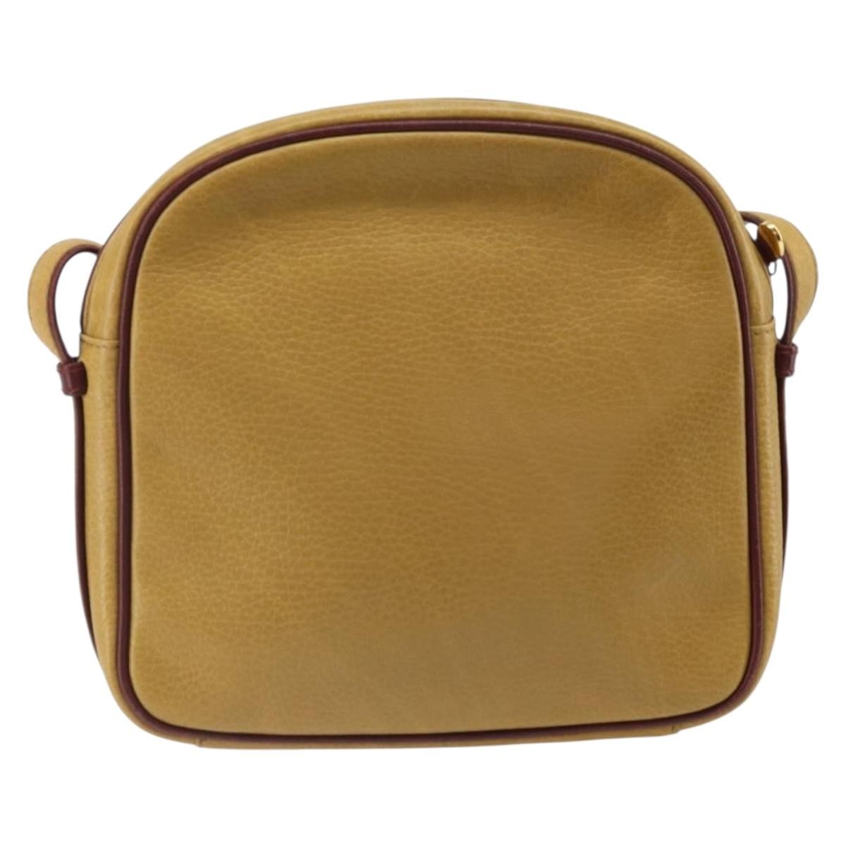 Cartier Tasseled Must De Cartier Leather Yellow Leather Shoulder Bag Bag (Pre-Owned)