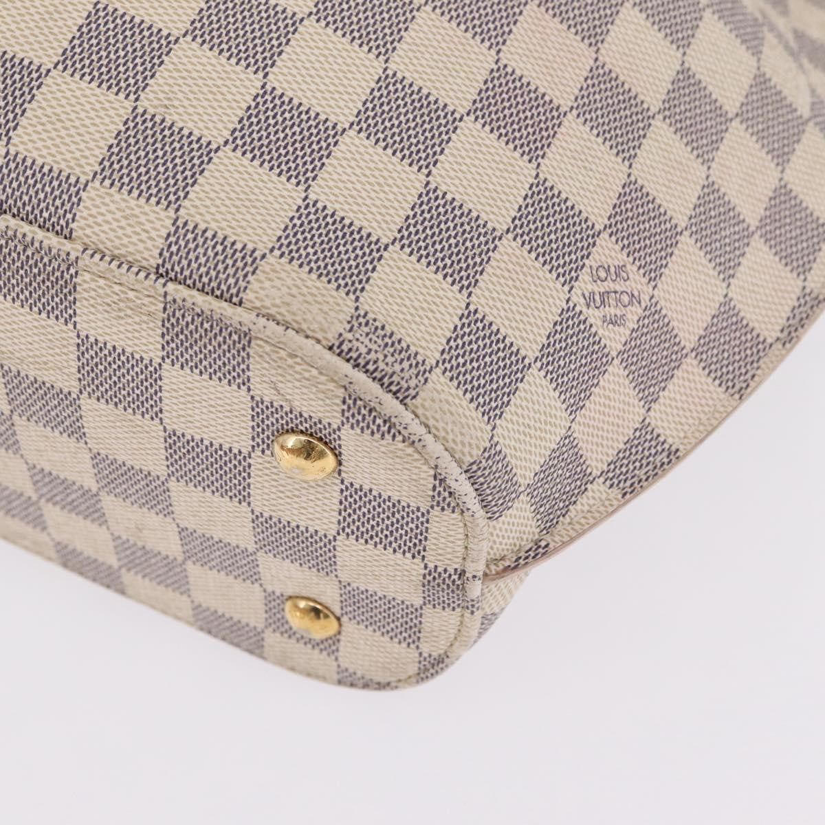 Louis Vuitton Girolata Damier White Canvas Handbag (Pre-Owned)