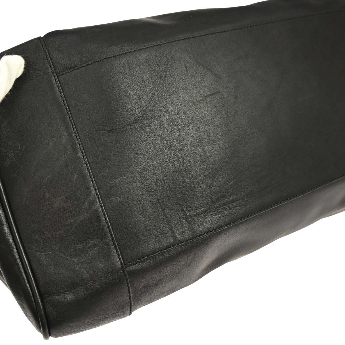Loewe Amazona Leather Black Leather Travel Bag Bag (Pre-Owned)