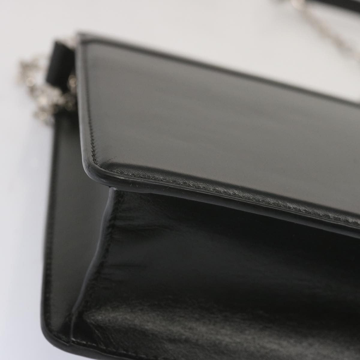 Givenchy 4G Shoulder Bag Leather Black Leather Shoulder Bag Bag (Pre-Owned)