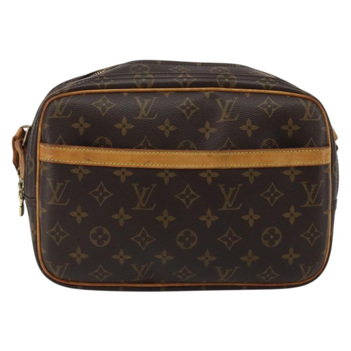 Louis Vuitton Reporter Monogram Canvas Brown Canvas Handbag (Pre-Owned)