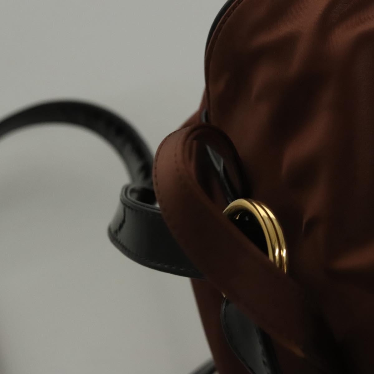 Balenciaga Vintage Nylon Brown Nylon Backpack Bag (Pre-Owned)