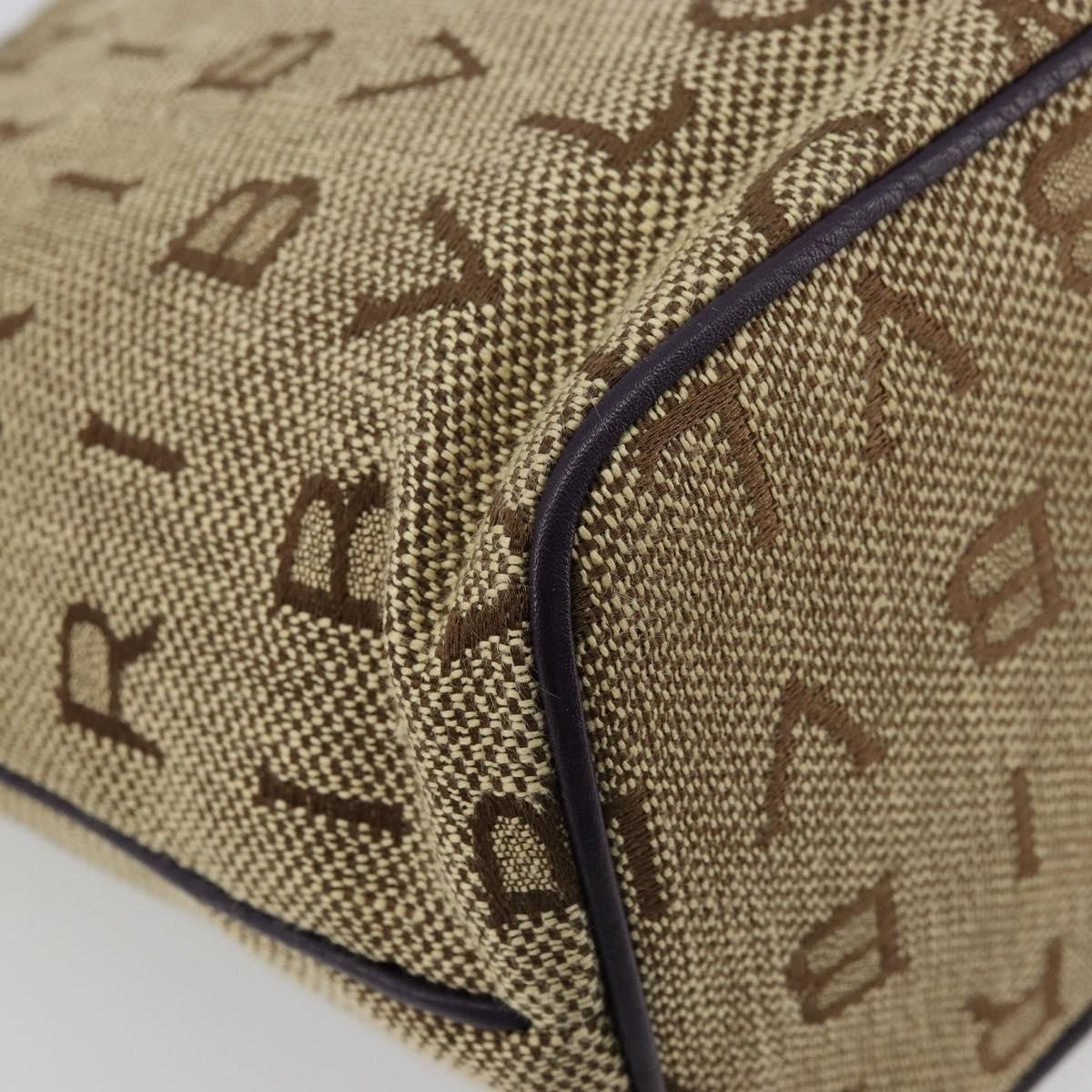 Bvlgari Logomania Canvas Beige Canvas Tote Bag Bag (Pre-Owned)