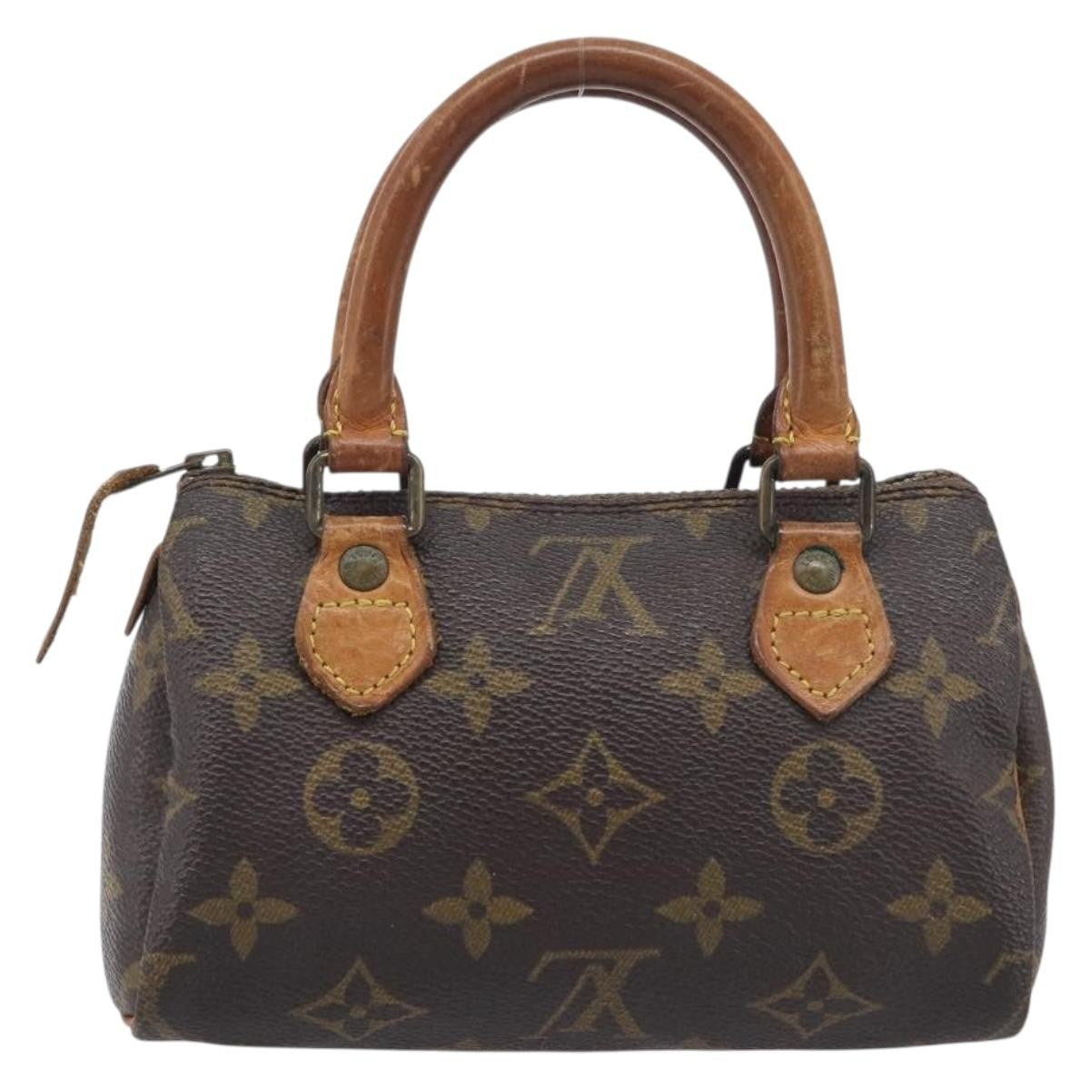 Louis Vuitton Speedy Mini Hl Monogram Canvas Brown Canvas Handbag (Pre-Owned)