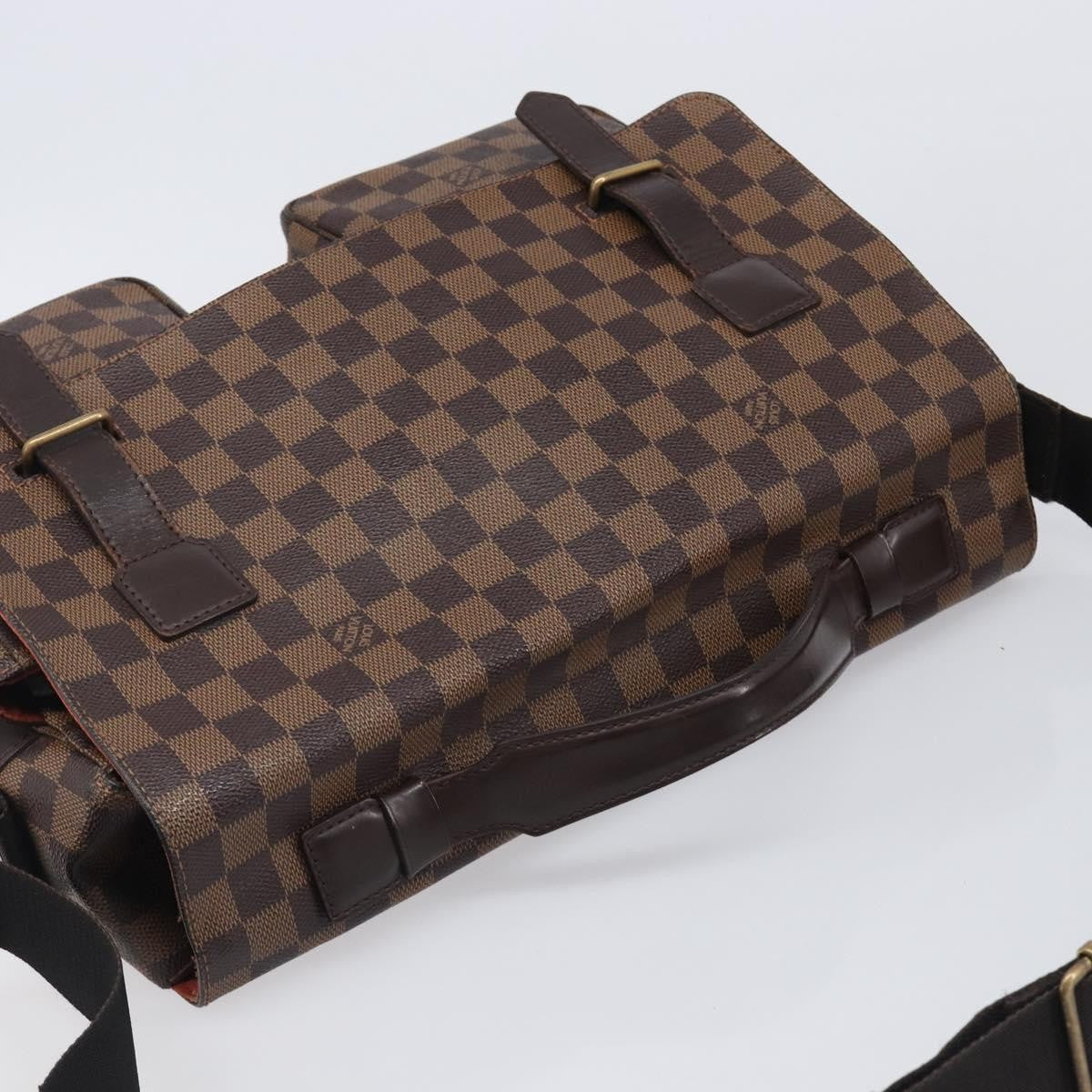 Louis Vuitton Broadway Damier Ebene Brown Canvas Shoulder Bag Bag (Pre-Owned)