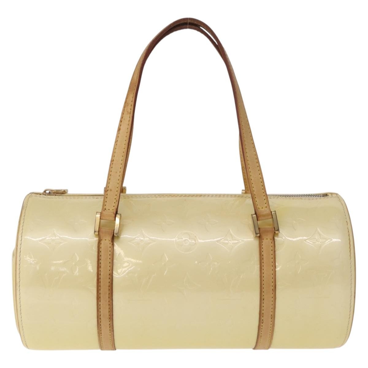 Louis Vuitton Bedford Monogram Vernis Beige Patent_Leather Handbag (Pre-Owned)
