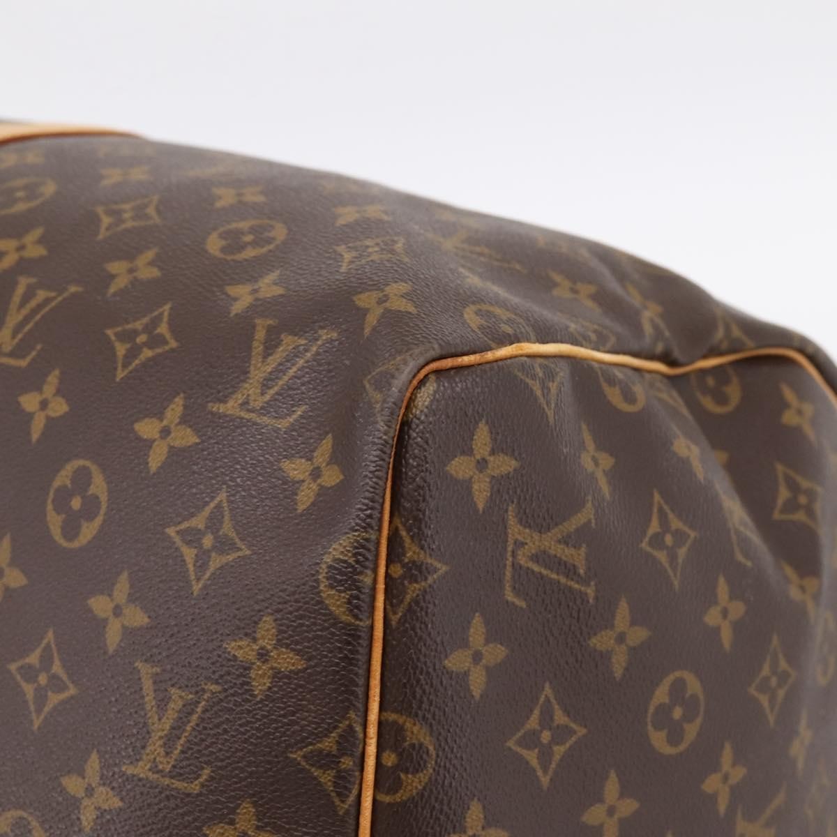 Louis Vuitton Keepall Monogram Canvas Brown Canvas Travel Bag Bag (Pre-Owned)