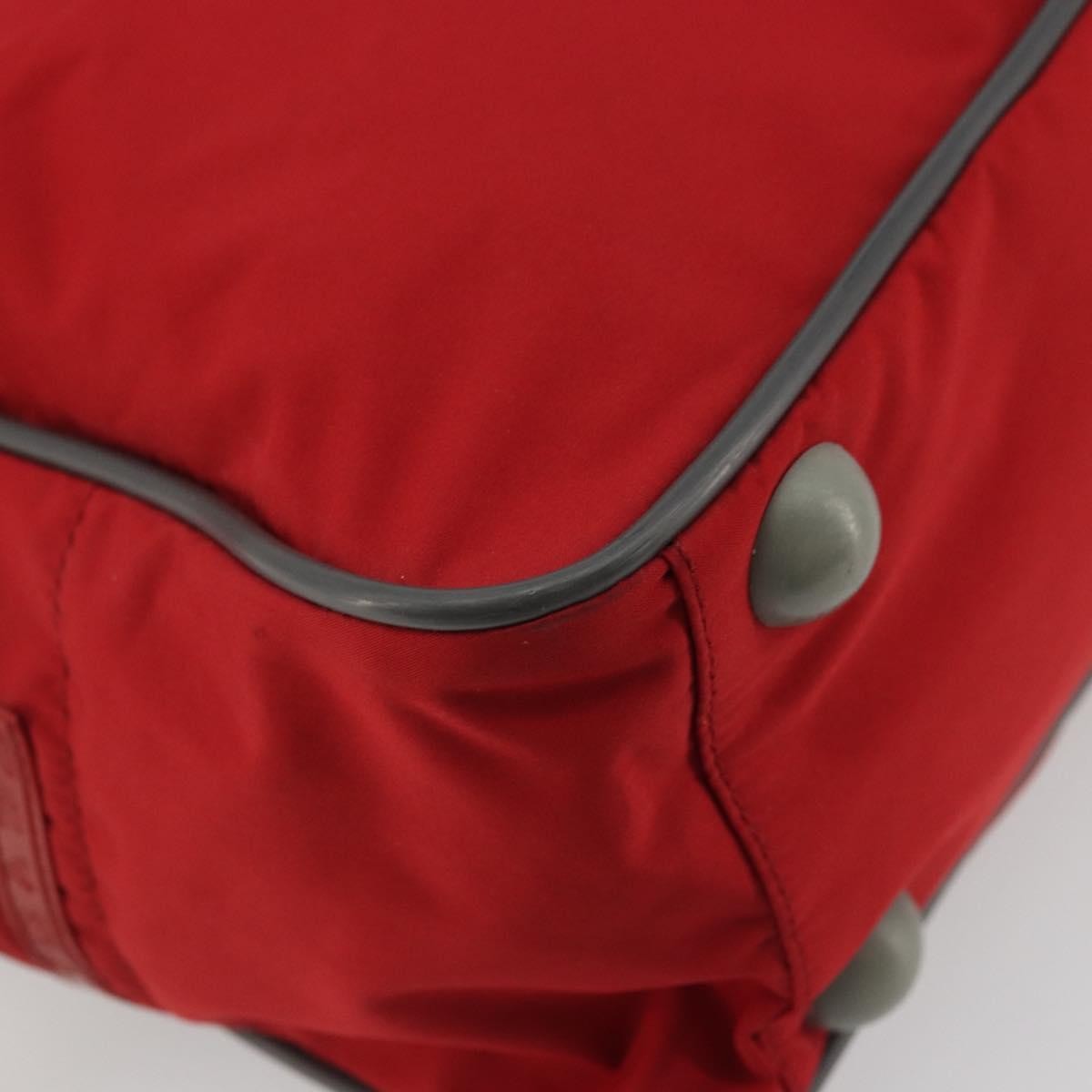 Prada Sport Nylon Red Nylon Tote Bag Bag (Pre-Owned)