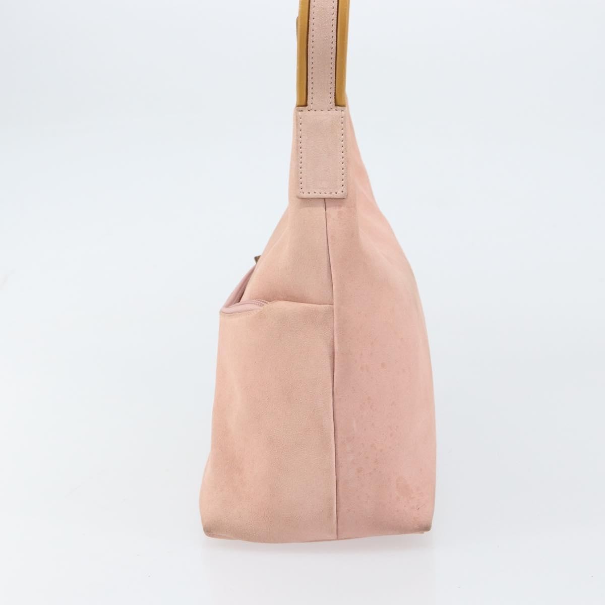 Gucci Vintage Suede Pink Suede Handbag (Pre-Owned)