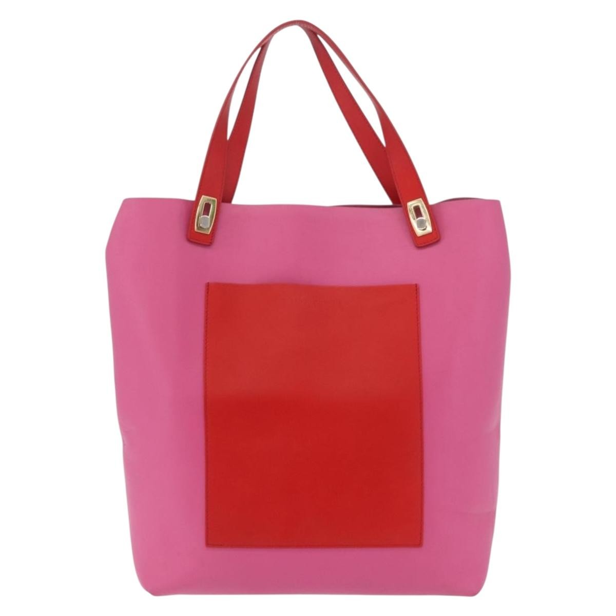 Balenciaga Vintage Tote Leather Pink Leather Tote Bag Bag (Pre-Owned)