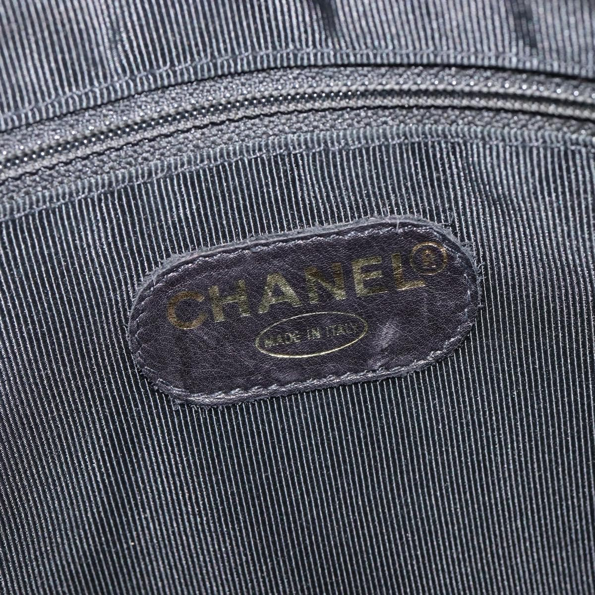 Chanel Coco Mark Patent Leather Black Patent_Leather Shoulder Bag Bag (Pre-Owned)