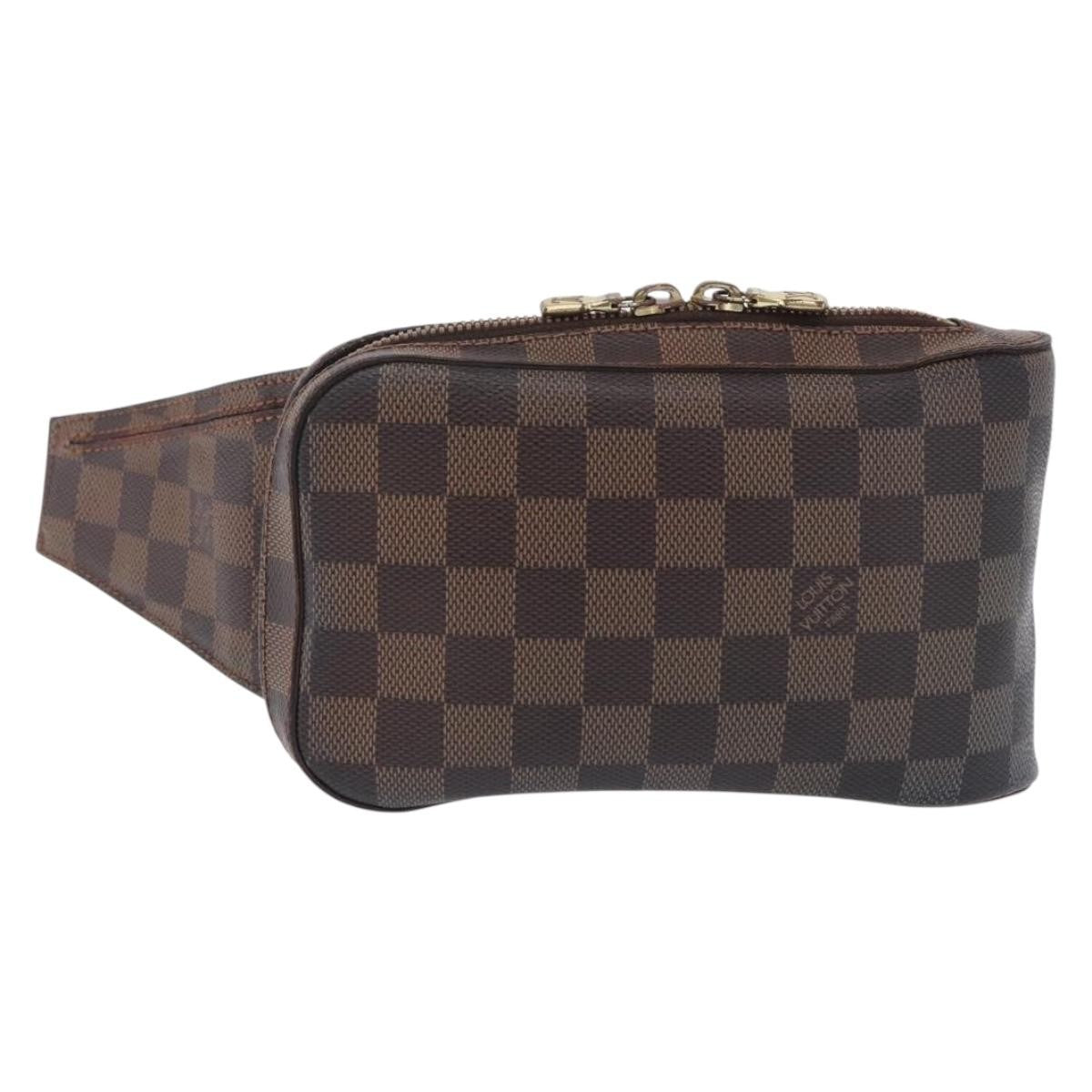 Louis Vuitton Geronimos Waist Damier Ebene Brown Canvas Shoulder Bag Bag (Pre-Owned)