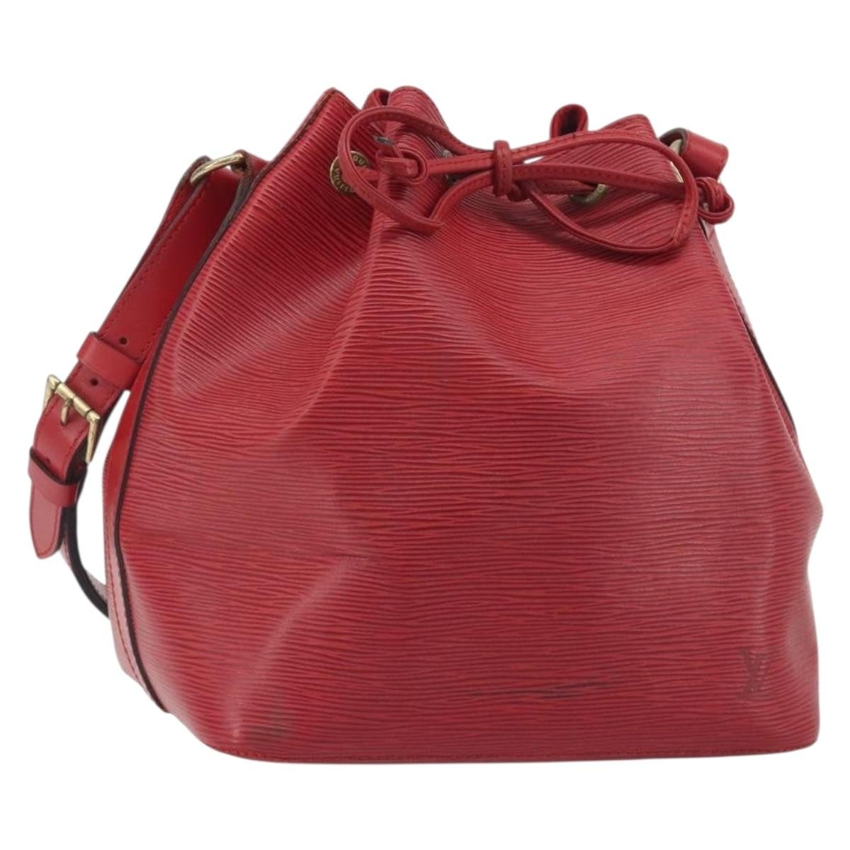 Louis Vuitton Petit Noe Epi Leather Red Leather Shoulder Bag Bag (Pre-Owned)