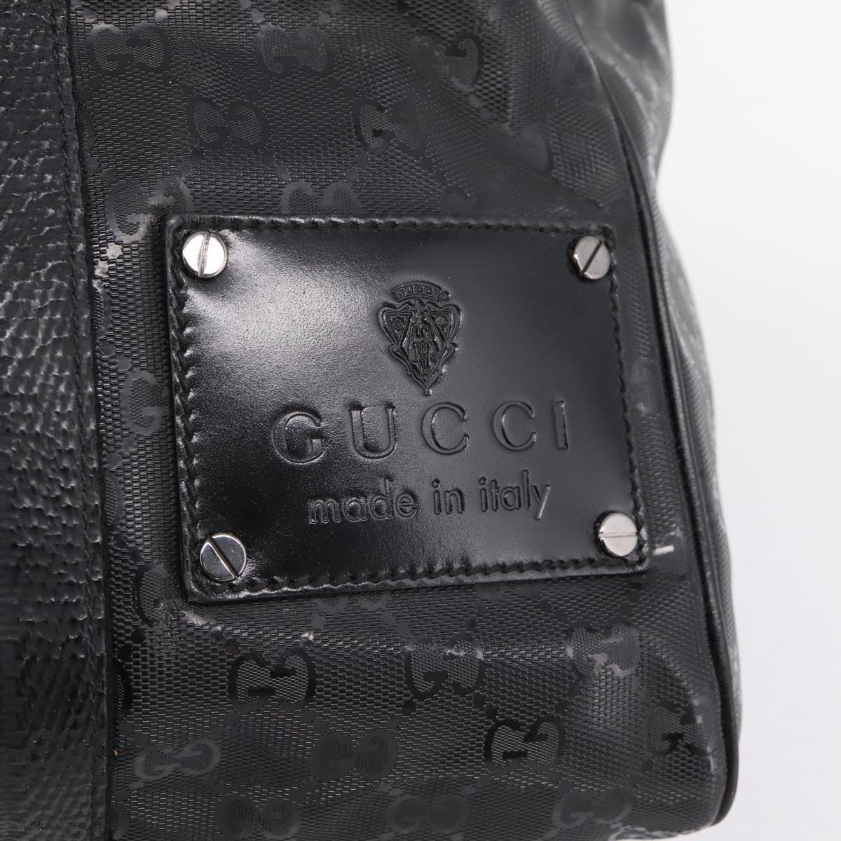 Gucci Indy Tote Pvc Leather Black Pvc Tote Bag Bag (Pre-Owned)