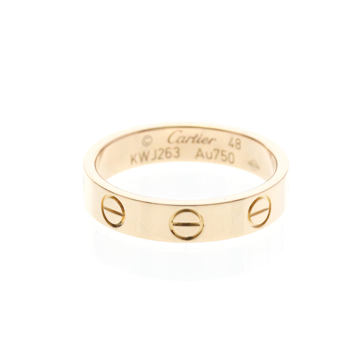 Cartier Love Wedding Band 18K Rose Gold Gold Pink_Gold Ring Jewelry (Pre-Owned)