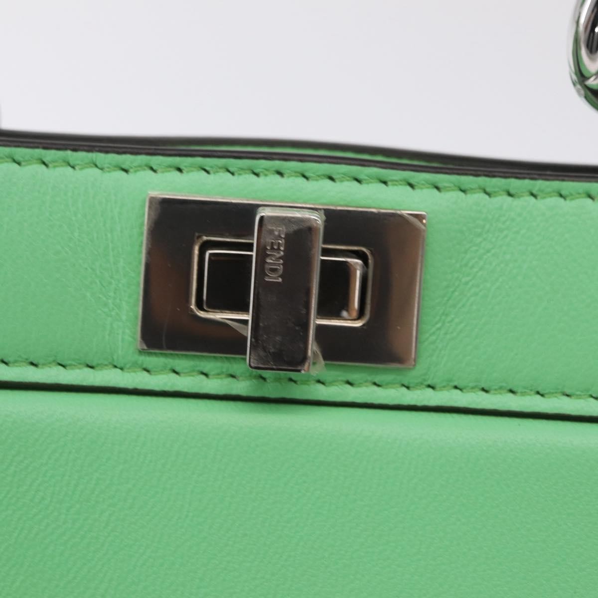 Fendi Peekaboo Iseeu Leather Green Leather Handbag (Pre-Owned)