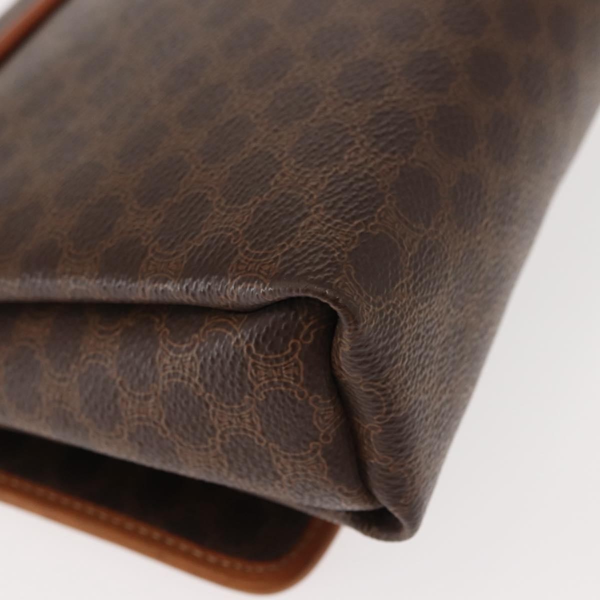 Celine Vintage Macadam Canvas Brown Canvas Shoulder Bag Bag (Pre-Owned)